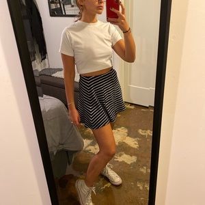 high waisted stripey skirt from pull & bear